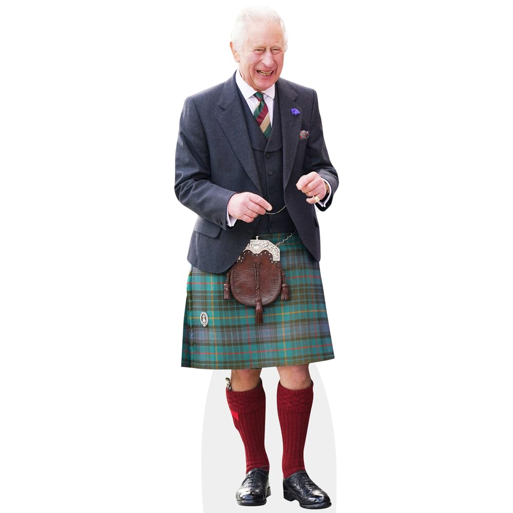HM King Charles III (Kilt) Life Size Cutout