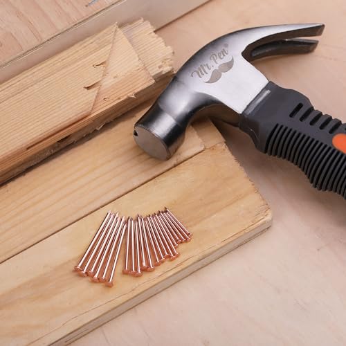 Image of Mr. Pen- Nail Assortment Kit, 600 Pcs, 4 Sizes, Rose Gold Picture Hangers