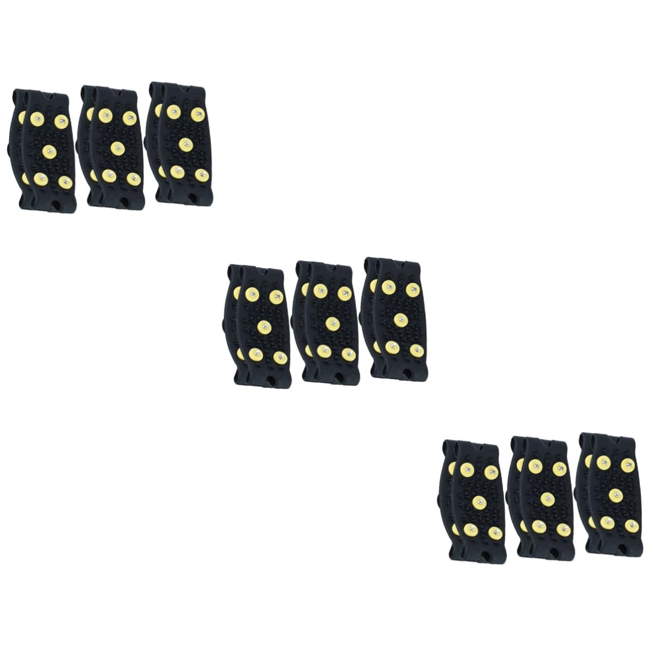 FRCOLOR Cubrezapatos Crampones Antideslizantes Pinzas De Hielo para Alpinismo Pinchos para Botas Pinza De Nieve para Zapatos Picos De Zapatos Agarre Apretones Negro Tipe