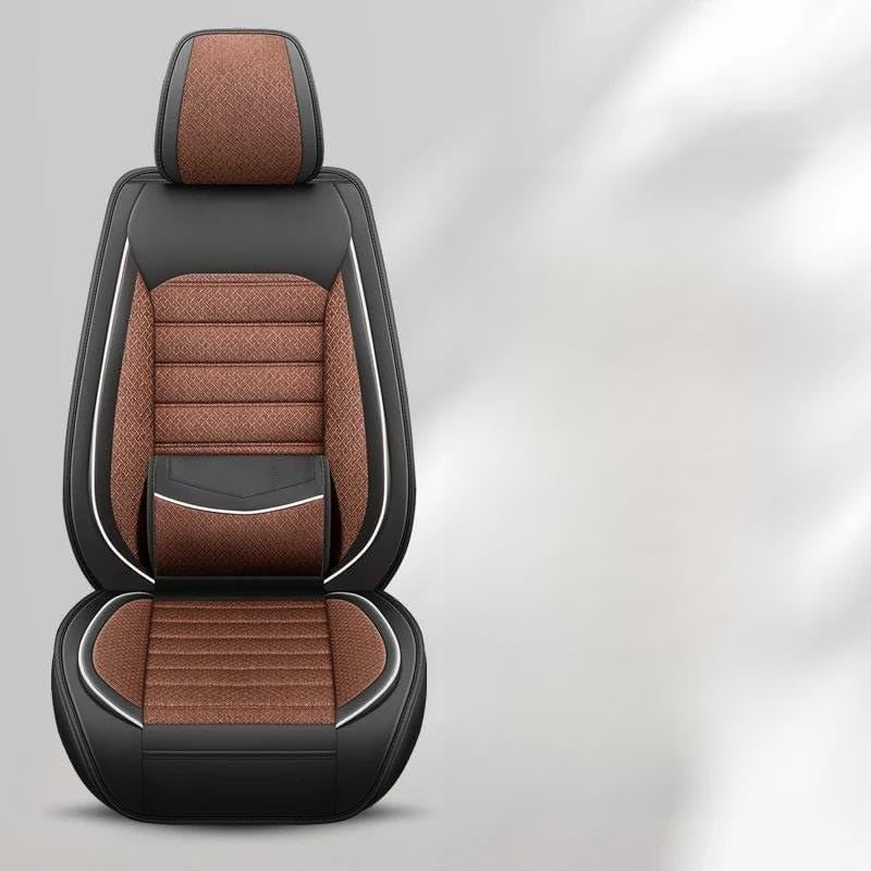 Housse de siège Mercedes W176 en cuir et lin d'exception