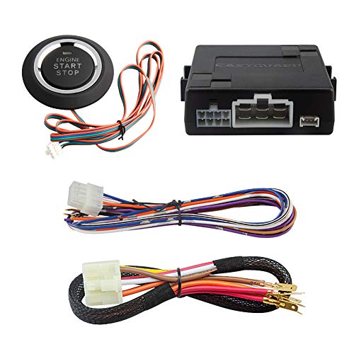 Système alarme voiture compatible bouton poussoir Easyguard ES002 12V