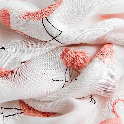 Image of Little Unicorn Cotton Muslin Swaddle Blanket Set | Set of 2 | 100% Cotton | Super Soft | Newborns and Infants | Large 47 x 47 | Machine Washable (Pink Ladies)