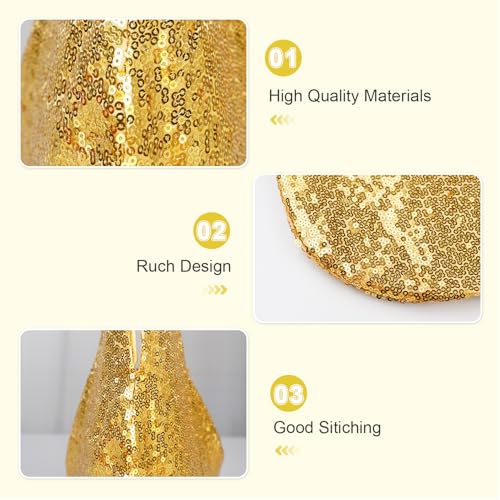 Image of Eternal Beauty Sequin Wristlet Bag, Reinforced Sparkly Evening Clutch for Wedding Guest, Cruise & Prom Mini Purse