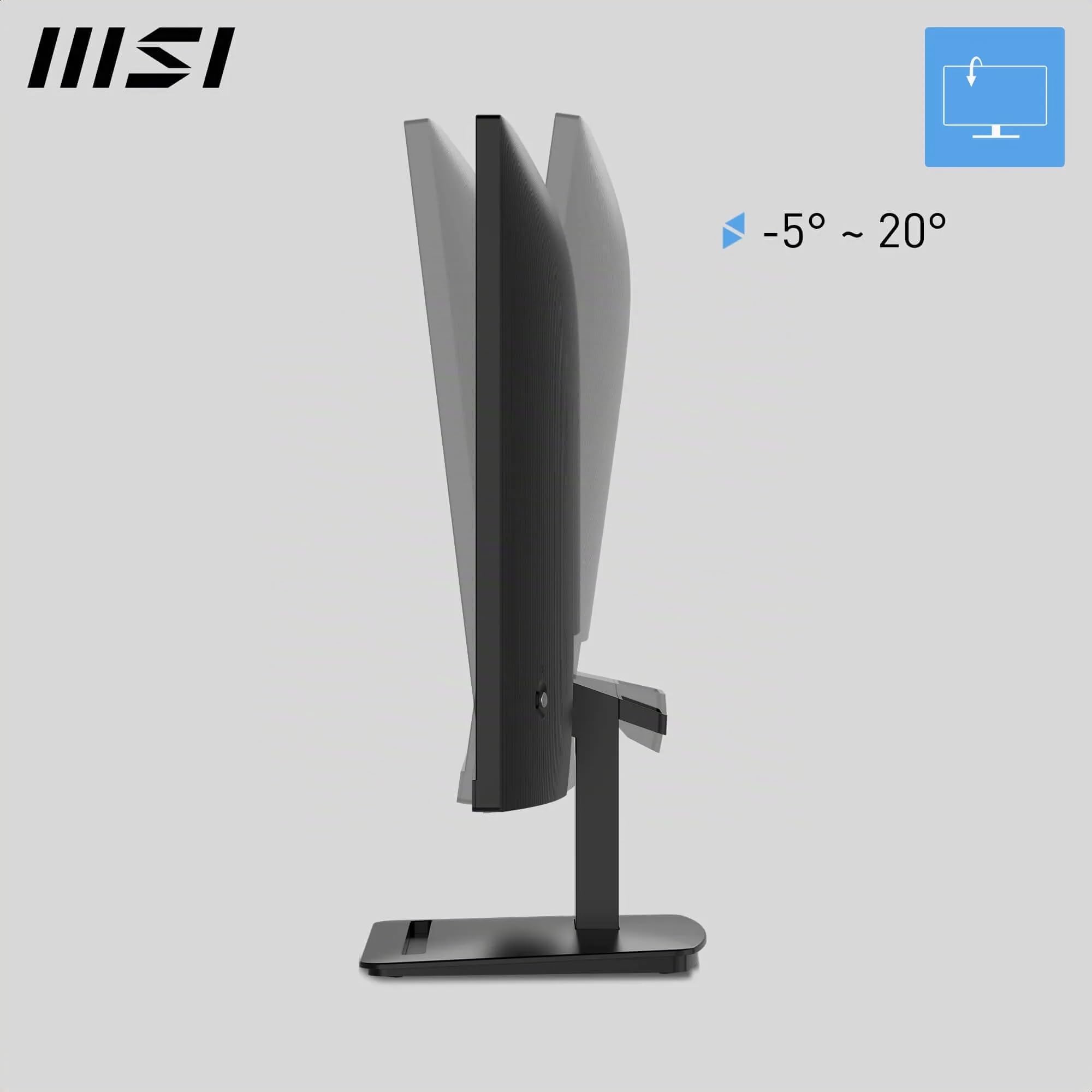 msi PRO MP273 E14A Monitor PC 27" FHD, 1920x1080 IPS, 144Hz, 1ms, HDR Ready, AMD FreeSync, Eye Care, Altoparlanti Integrati, HDMI 2.0, DP 1.2a, D-Sub, Inclinabile, Montaggio VESA, Nero