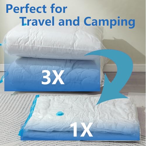 Vakuumbeutel für Kleidung mit elektrischer Luftpumpe, 11Pack (2 Jumbo/3 groß/3 mittel/3 klein), Vakuumbeutel für Bettdecken, Matratzen, Decken, Kissen, Bettwäsche, Reisen, Umzug