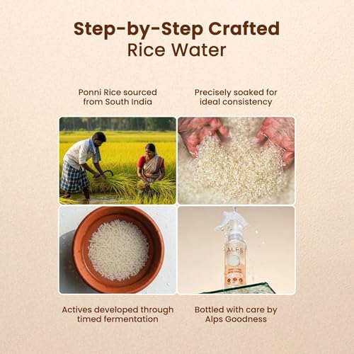 Image of ALPS GOODNESS Fermented Rice Water | Spray for Hair and Skin, Glass Skin and Shiny Hair | For Brigthter Skin | Replenishes Keratin (100ml)