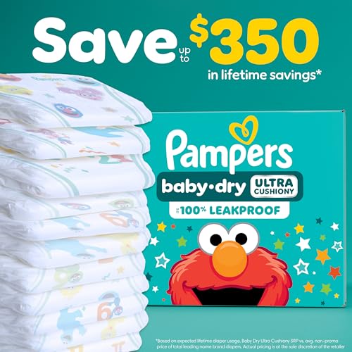image for Pampers Diapers - Baby Dry - Size 1, 44 Count, Absorbent Disposable In