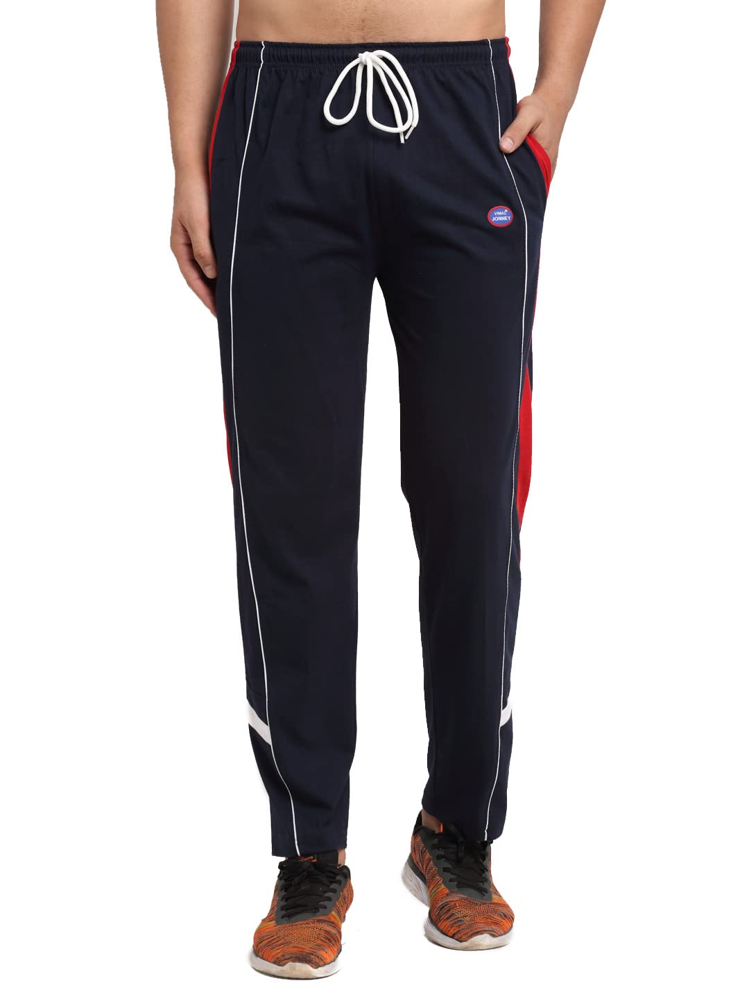 mack jonney Men's Regular Fit Track Pants-DD7_NVY__1-P-picture-32