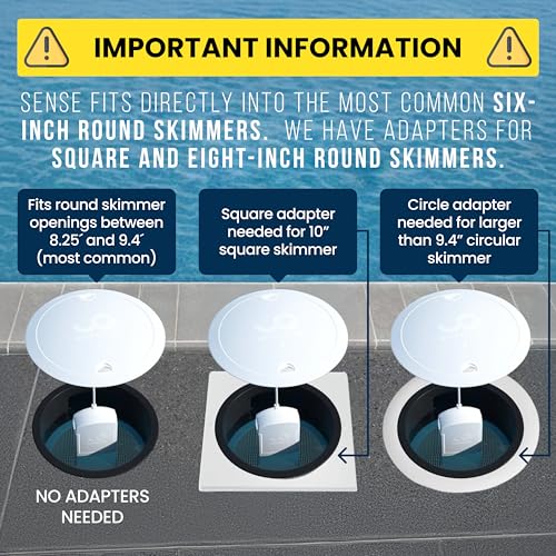 WaterGuru Sense S2 Smart Pool Monitor – Digital Pool & Spa Water Tester for Chlorine, pH, CYA & Alkalinity – Wi-Fi Enabled – Includes C5 Cassette, Float Ring & Batteries