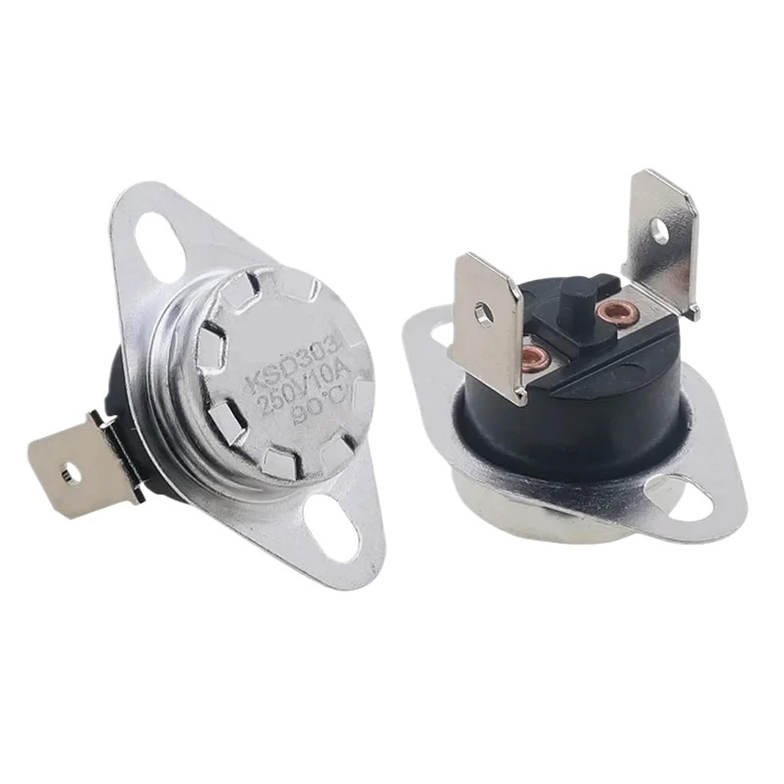 1pcs KSD303 KSD301 45C-150C Degree 10A 250V Manual Reset Thermostat Normally Closed Temperature Switch(90 degree)