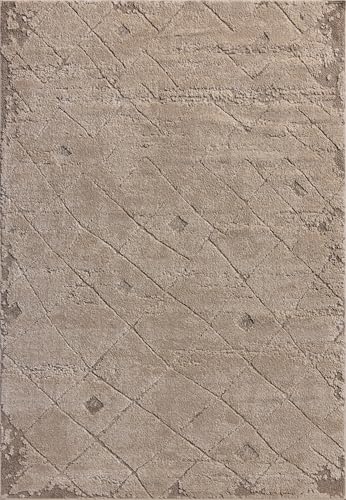 Image of Loloi Amber Lewis Monty Beige /Natural 11'-6 inch x 15' Area Rug | MOT-05 Approx. 11x15 Living room Dining room Bedroom, Modern, Abstract, Moroccan, Neutral, Area Rug