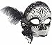 Day of the Dead Flapper Half Mask