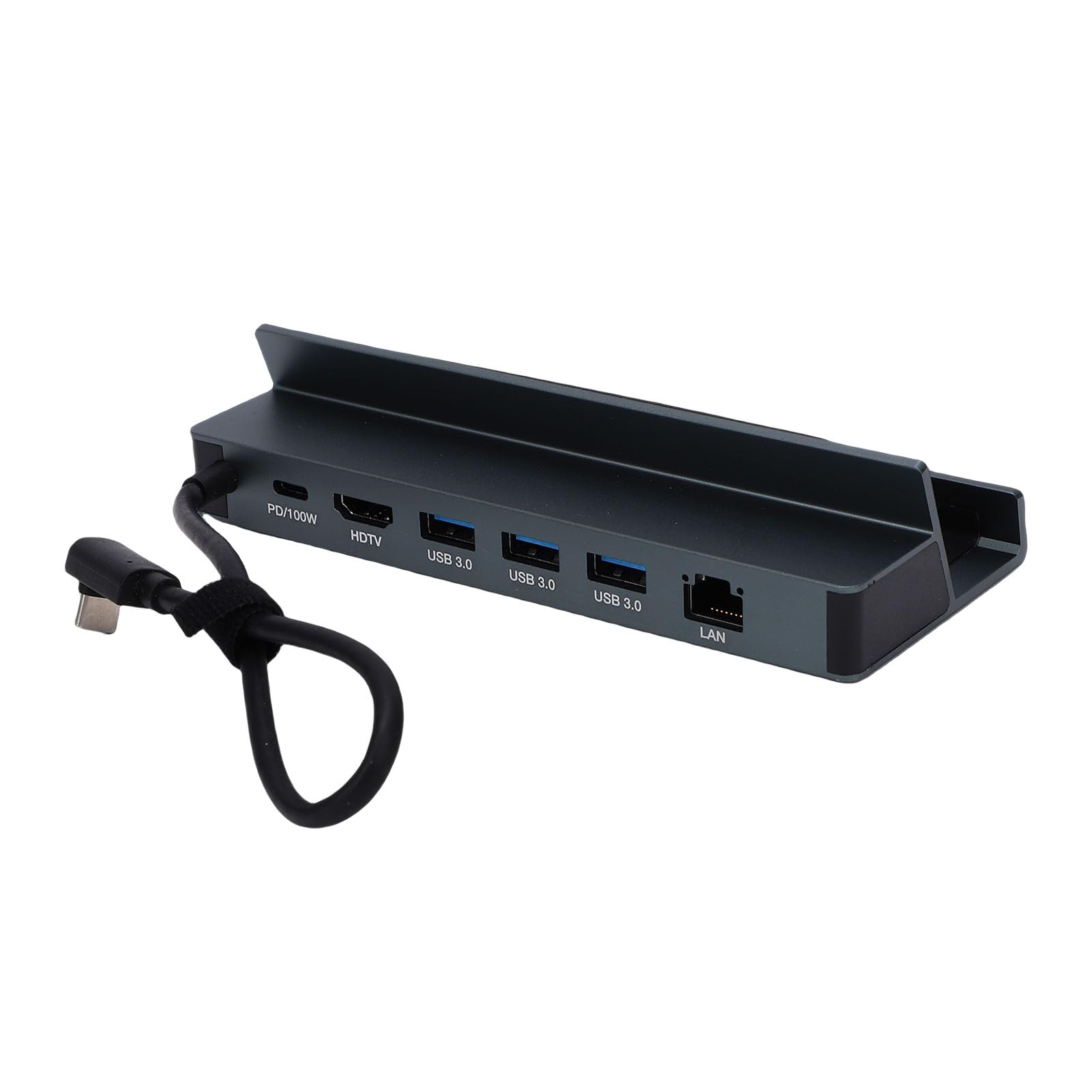 Docking station 6 in 1 adatta per dock da gioco portatile ROG Ally Steam Deck con 4K 60Hz HDMI 2.0 Gigabit Ethernet 100 W PD ricarica e 3 porte USB A 3.0 in lega di alluminio per