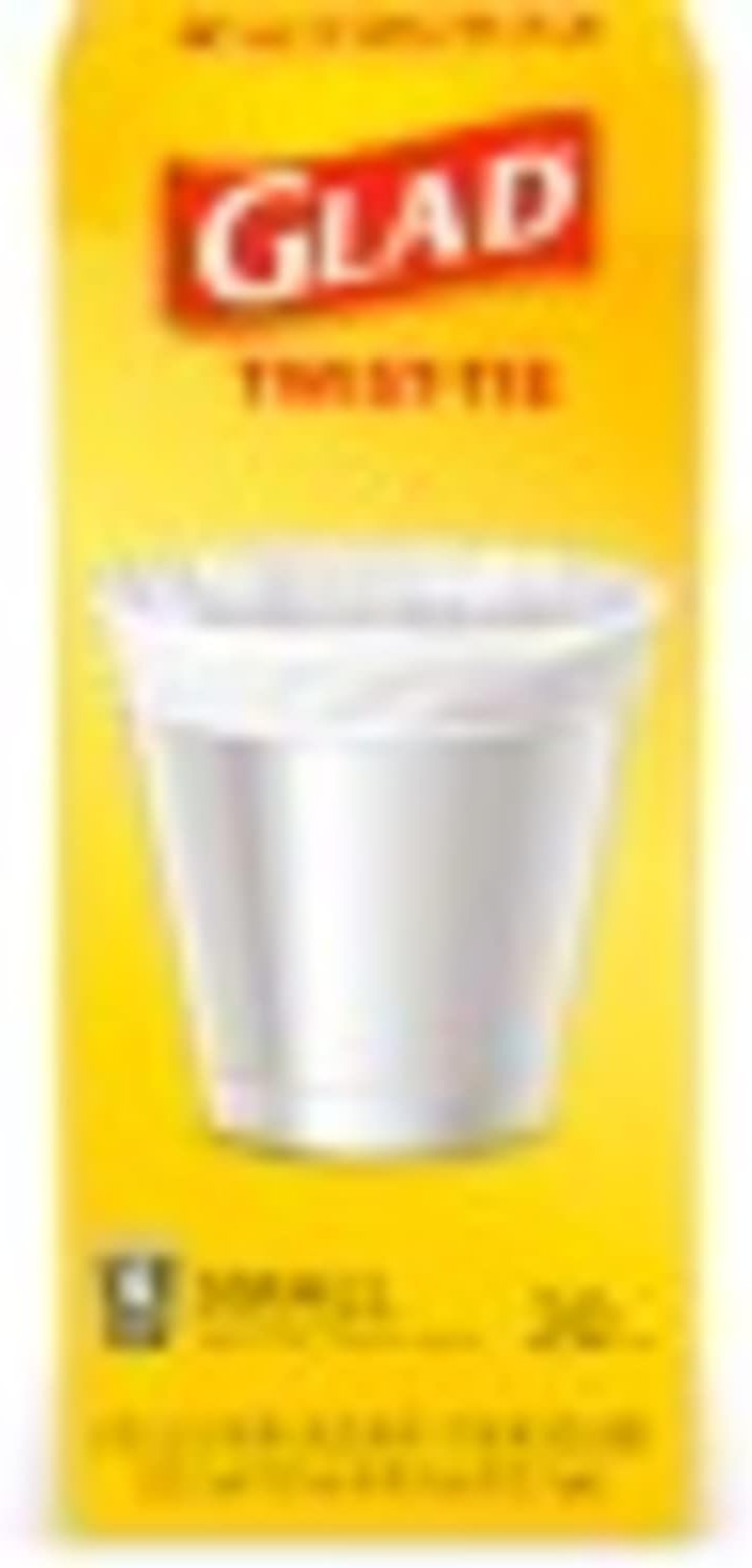 Glad Small Trash Bags - 4 Gallon - 30 Count (Pack of 6)