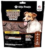 Chicken Gizzard Chips: Dogs All Natural Training Treats | Made in USA | Single Ingredient | Healthy Treats | for Puppies, Small, Medium & Large Breeds (Chicken Gizzard Chips 6 oz)