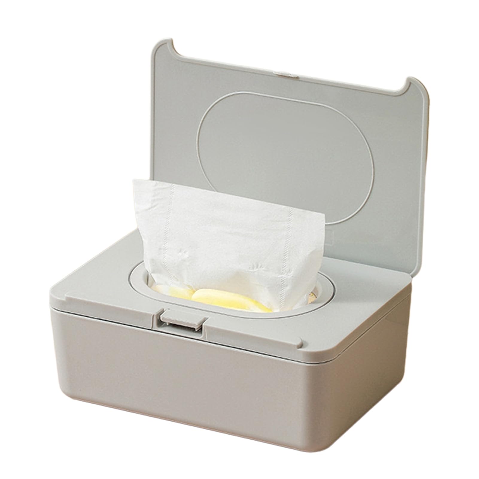 Glifora Wipes Dispenser, Refillable with Buckle-Sealed Cover Tissue Box - Dustproof, Easy Pull Wipes Pouch Case for Bathroom