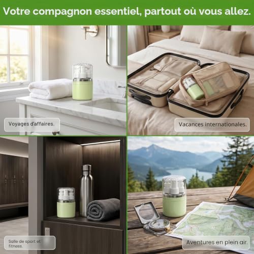 GZXUEHU Flacon Voyage 4 en 1 Rechargeable, de 50 ml – vue 5