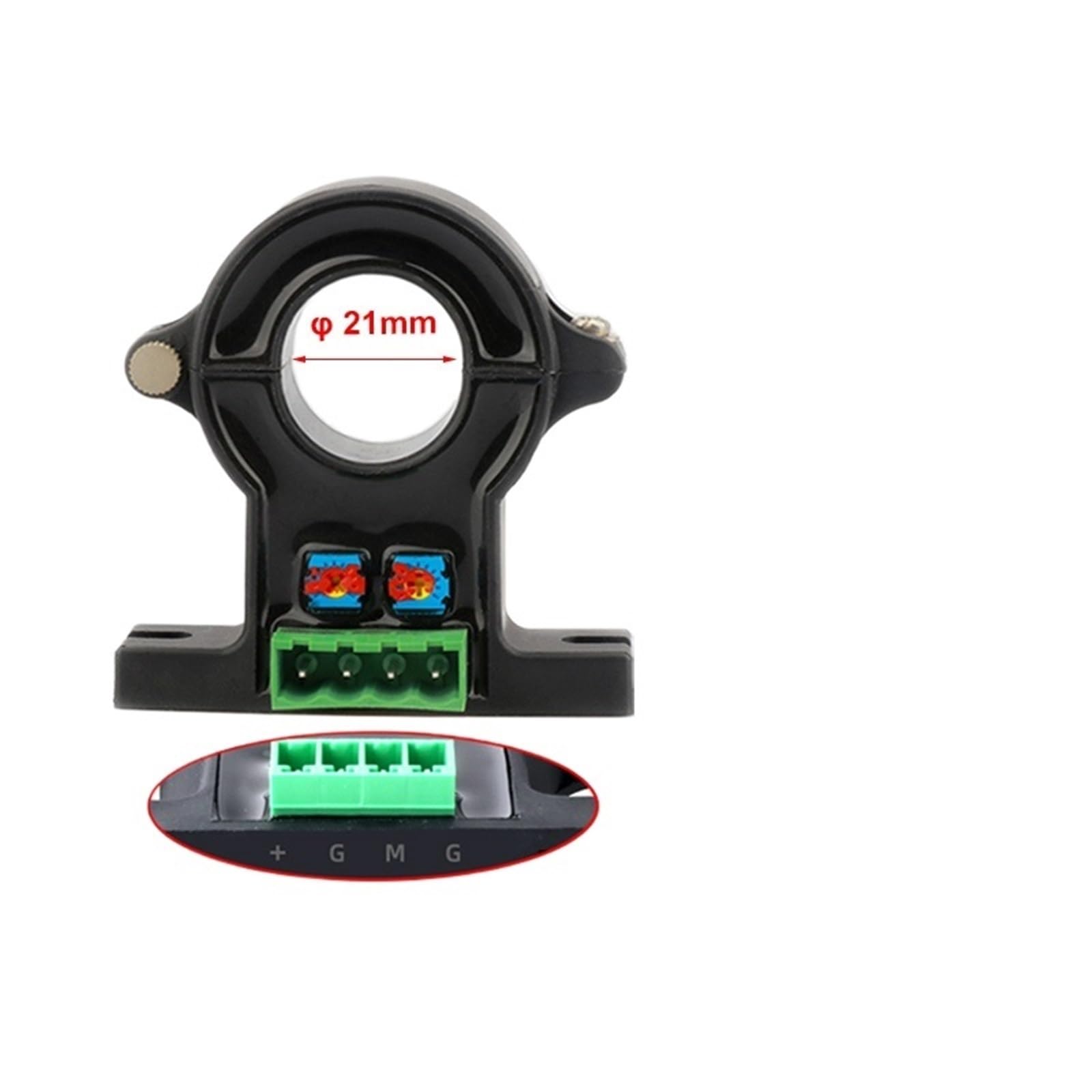 Sensor de corriente núcleo dividido para medir AC 100A sin cortar cables con transductor K6A-P3S4 4