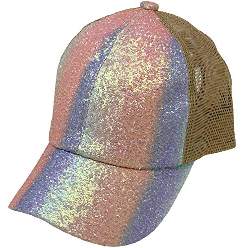 Image of C.C Ponytail Criss Cross Messy Buns Ponycaps Baseball Cap Dad Trucker Mesh Hat