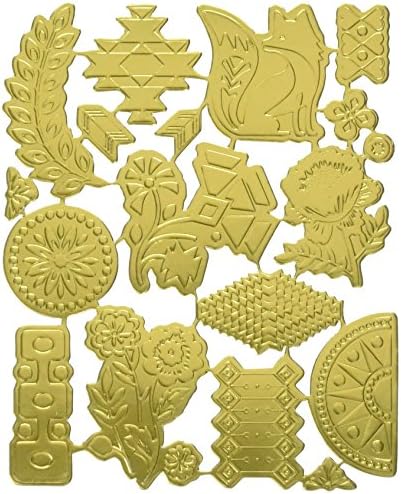 BasicGrey Grand Bazaar Gold Foil Die Cuts for Scrapbooking