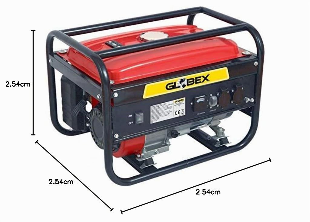 Globex Generatore di Corrente a Benzina 4 Tempi 4kW/5.4 HP