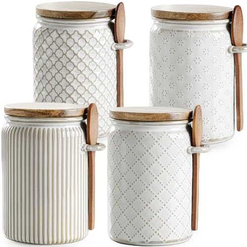 getstar Small Canisters Sets for the Kitchen, 20 oz Sugar Coffee ...