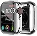 Produktbild Yolin [2-Stück] All-Around TPU Displayschutz Kompatibel mit Apple Watch Series 6/ SE/Series 5 / Series 4 40mm, Ultradünne Weiche Schutzhülle für iwatch 40mm (1 Silber + 1 Transparent)