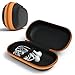 Produktbild EAZY CASE Universal Tasche für In-Ear Kopfhörer mit Netzfach - Hardcase Aufbewahrungsbox, Schutztasche mit umlaufenden Reißverschluss, extra klein, oval, Orange