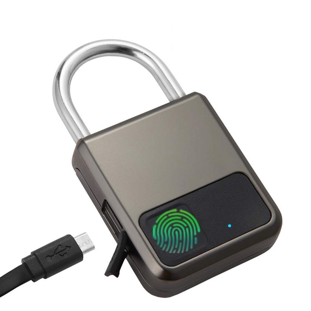 Lucchetto, Smart Antifurto Carica USB Lucchetto Impermeabile per Porta, Cassaforte, Bici, Armadietto Palestra, Valigia Bagagli, Armadietto Scuola
