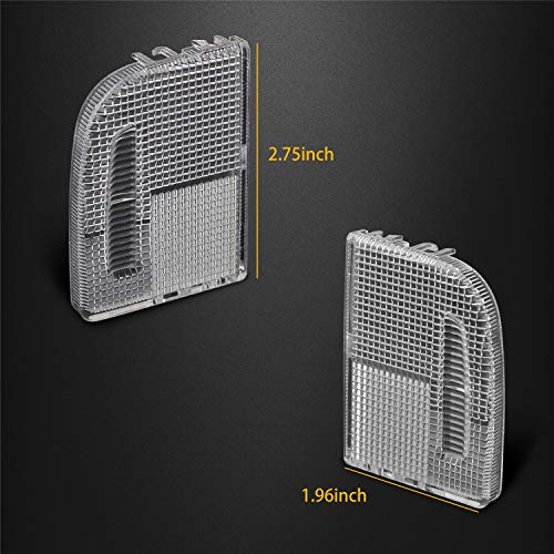 Hercoo Interior Dome Light Cover Roof Map Light Lens 34401-Sda-A21 34402-Sda-A21 Right Left Side Compatible With Honda Accord Hybrid Civic Element Odyssey Pilot Ridgeline With Sunroof Only #TOP2