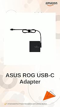 ASUS ROG AC100-00 100W USB Type-C Adapter/Charger Connector with