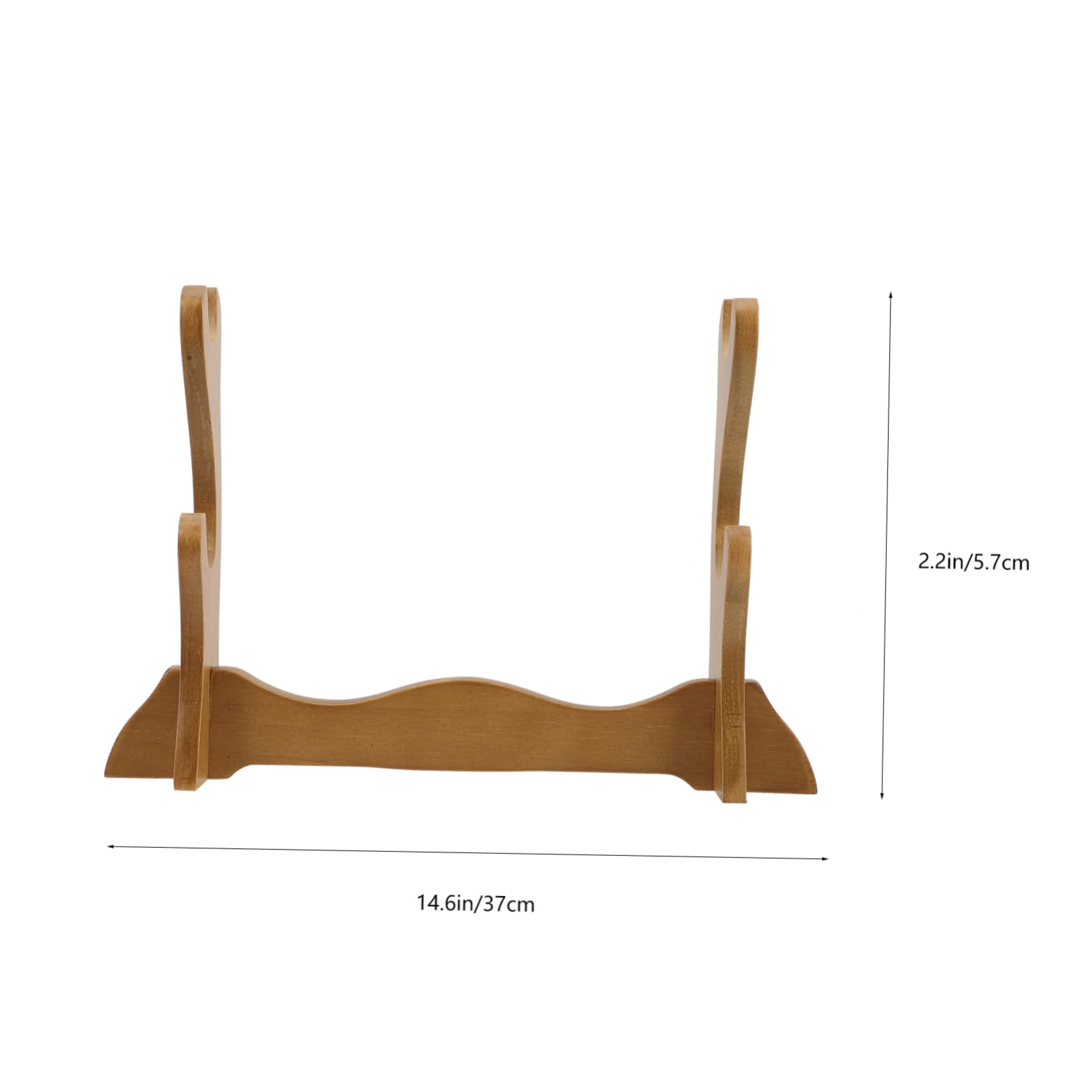 BIUDECO Sword Stand Double Horizontal Display Rack for and Collectibles Elegant Tabletop Holder Versatile Home and Present Option