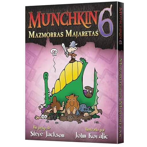 Edge Studio | Munchkin 6: Mazmorras Majaretas | Expansión | Juego de Cartas | A Partir de 10 Años | De 3 a 6 Jugadores | 60 Minutos por Partida | Español | Ya disponible en tu tienda friki favorita! En mundofriki.es!