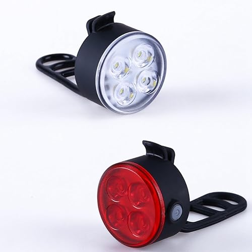 Miniatura 7 de Luces de bicicleta - Luces delanteras y traseras para bicicletas-LED recargable faro trasero ajustable modo de iluminación trasera luces traseras de
