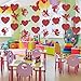 48Pcs Valentine's Day Cupid Cutouts, Red Cupid Heart Shaped Paper Cutouts Valentine's Day Paper Cut-Outs for Home School Office Party Supplies
