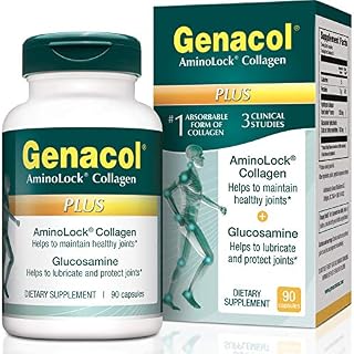 GENACOL Plus Glucosamine & Hydrolyzed Collagen Joint Supplement for Men & Women