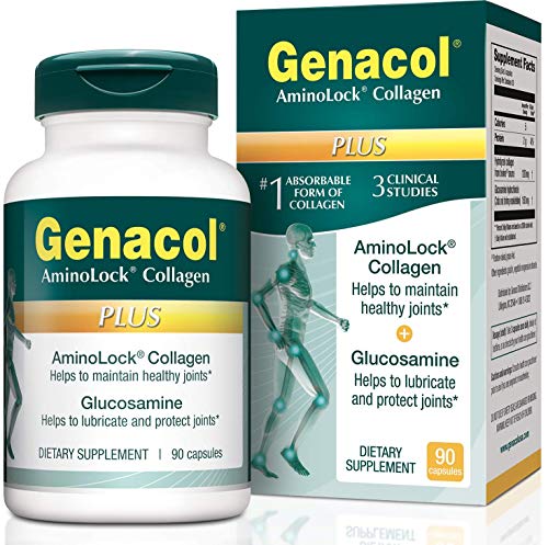 GENACOL Plus Glucosamine & Hydrolyzed Collagen Joint Supplement for Men & Women