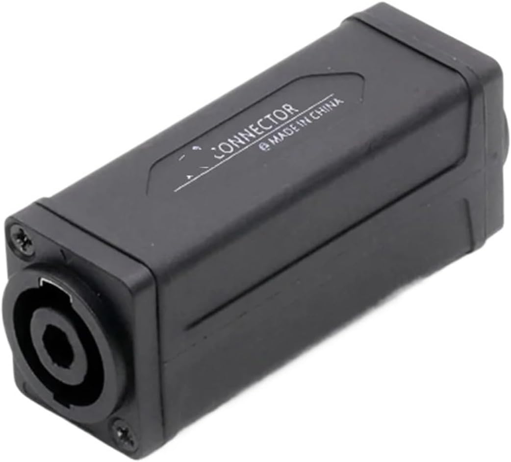 1Pc 4Pins Speaker/Power Connector Coupler Adapter Extender Audio Panel Mount Straight(Plastic-Yellow-YEL)