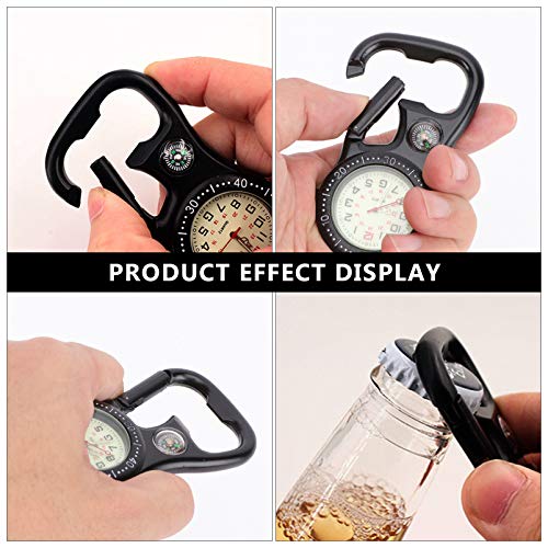 Scicalife – Mochila de relógio com clipe para cinto que brilha no escuro unissex relógio de bolso co