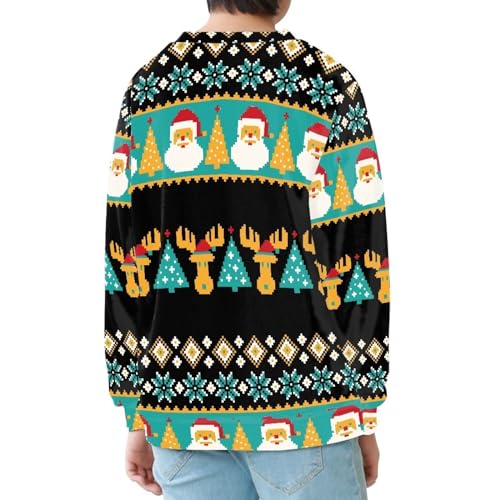 Modysero Novelty Pattern Regular Comfy Soft Christmas Sweatshirt for Kids Fall Winter Long Sleeve Hoodies Pullover Tops3