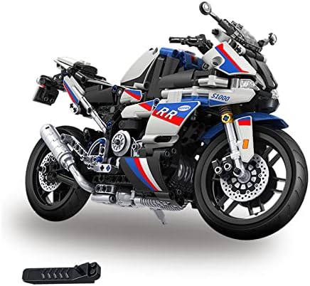 WINNER SPACE 1/6 Racing Motorcycle Toy Building Blocks Kit,Stem Bricks Sets,Toys for Boys & Adults,Build A Model Motorcycle,Suspension (819 Pieces)
