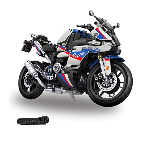 Winner Space 1/6 Racing Motorcycle Toy Building Blocks Kit,Stem Bricks Sets,Toys For Boys & Adults,Build A Model Motorcycle,Suspension (819 Pieces) #TOP16