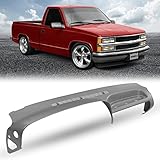 DashSkin USA Molded Dash Cover Compatible with 95-96 GM SUVs and Pickups in Medium Grey (13* Trim Co