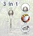 Spork 2 Unit, Titanium Spork (Spoon Fork) With Bottle Opener Extra Strong Ultra Lightweight (Ti), Healthy & Eco-Friendly Spoon, Fork & Bottle Opener for Travel / Camping in Easy to Store Cloth Case