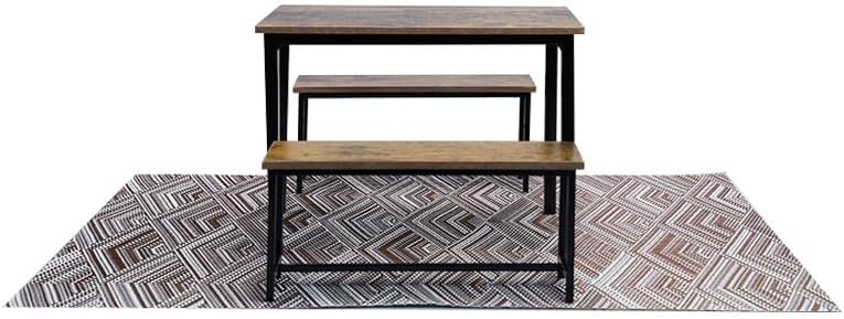 JXK 1/6 Industrial Style American Table and Chairs 2.0 Realistic Sculpture Accessory for Sculpture Enthusiasts, Collectors and Model Builders