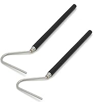 Vista 5 de JIHAQUA Gancho de serpiente extensible de acero inoxidable de 26 pulgadas, gancho retráctil para reptiles, herramienta de manejo de recogida