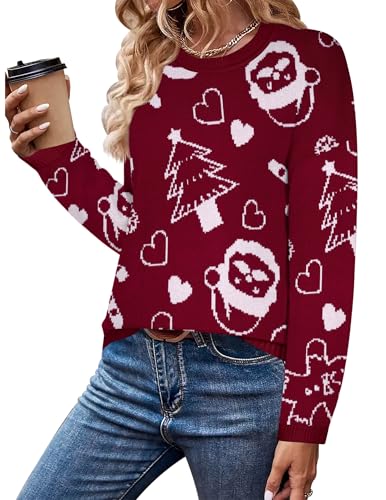 Image of Zeagoo Sweaters for Women Fall Outfits Trendy 2025 Long Sleeve Shirts Bussiness Casual Knit Pullover Sweater Tops