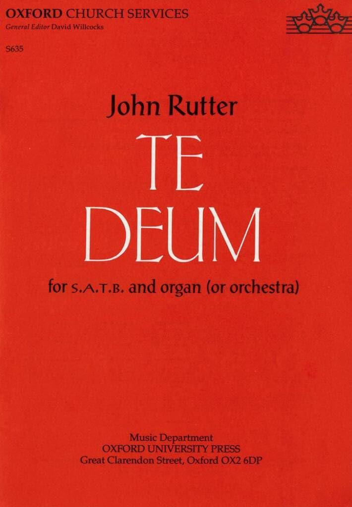 Te Deum: Vocal score