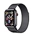 Produktbild Apple Watch Series 4 (GPS + Cellular) 40 mm Edelstahlgehäuse, Space Schwarz, mit Milanaise Armband, Space Schwarz (Generalüberholt)