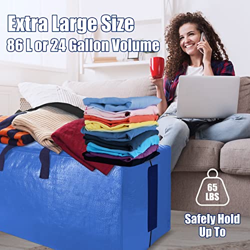 Bolsas de mudanza extragrandes SWEET DOLPHIN con cremallera y asas resistentes pack de 12 8